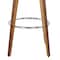 Armen Living Shelly 26" Counter Height Swivel Brown Faux Leather and Walnut Wood Bar Stool LCSHBABRWA26 - alternate 5